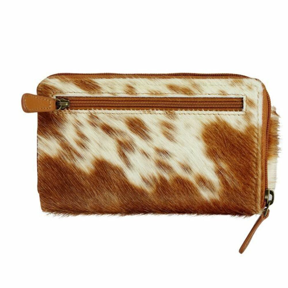 Myra Bag Handmade Concinnus  Wallet Leather & Hairon Canvas & Cowhide Leather - Picture 2 of 8